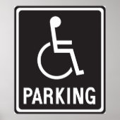 車椅子駐車記号 ポスター (正面)