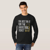 車椅子 障害者 バックステージ チケット 車椅子 Tシャツ (正面フル)