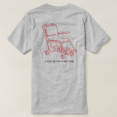 車椅子tシャツ tシャツ (デザイン裏面)
