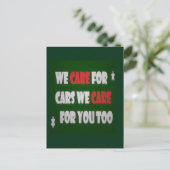 車気にのポスター ポストカード (スタンド正面)