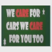 車気にのポスター ラッピングペーパー (フラット)