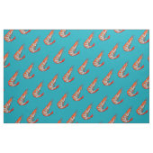 車海老/エビのシーフードの駄作 ファブリック (ファットクウォーター)