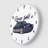 車熱狂するについて ラージ壁時計 (傾斜)