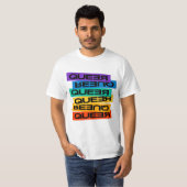 車用マグネット。LGBTプライド。クィア。 Tシャツ (正面フル)