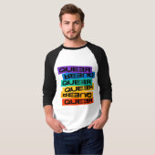 車用マグネット。LGBTプライド。クィア。 Tシャツ (正面フル)