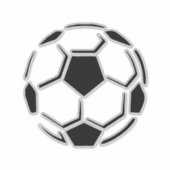 車等のサッカーシール シール (正面)