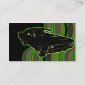 車緑及び黒い名刺 名刺 (裏面)