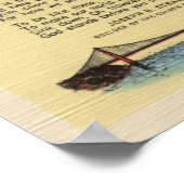 車線のビューRedwoodフラット ポスター (角)