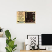 車線のビューRedwoodフラット ポスター (ホームオフィス)