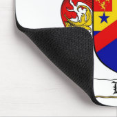 車線の家紋-車線の紋章付き外衣 マウスパッド (コーナー)