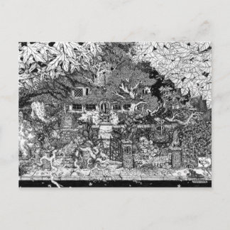 車線の端にある家 ポストカード