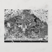 車線の端にある家 ポストカード (正面)