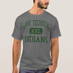 車線技術的な-インディアン-高シカゴイリノイ Tシャツ