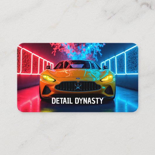 🚗車詳細ネオン 名刺 (正面)