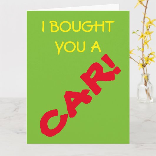 車買だ！カード カード (黄色い花)