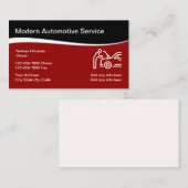 車車の修理グラフィック付きテーマ 名刺 (正面/裏面)