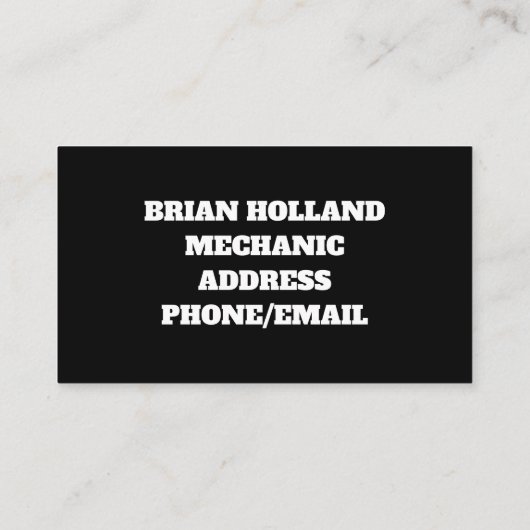 車車の整備士市松模様にフラグ赤 名刺 (裏面)