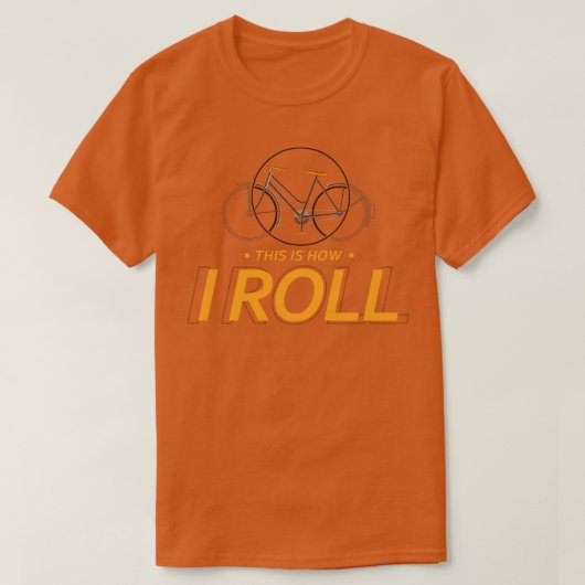 車軸付き自転車 Tシャツ (デザイン正面)