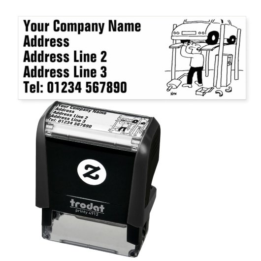 車輌修理・修理工場 セルフインキングスタンプ