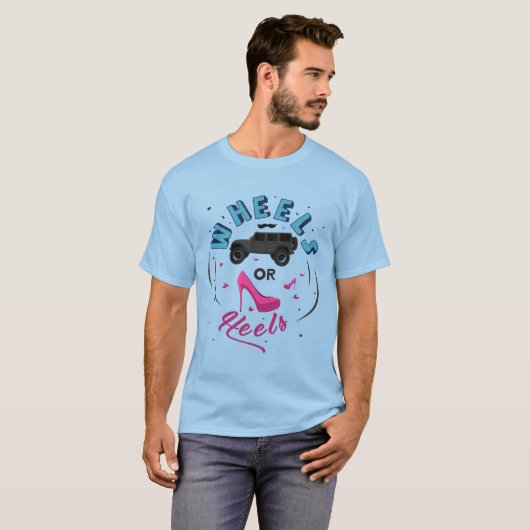 車輪かかかとのTシャツ Tシャツ (正面フル)