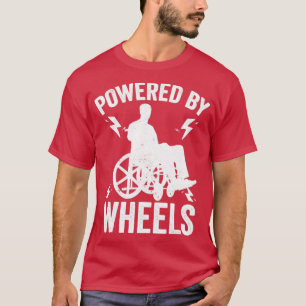 車輪で動く対麻痺ハンディキャップ対麻痺 Tシャツ
