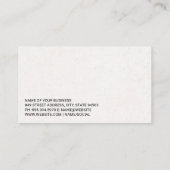 車輪とタイヤのサービス |自動体整備士ロゴ 名刺 (裏面)