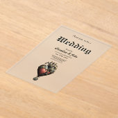 車輪とチューブのロマンチシズムは、スチームパンクの魂 アクリル招待状 (レイダウン)