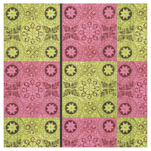 車輪と星 ファブリック (クローズアップ)