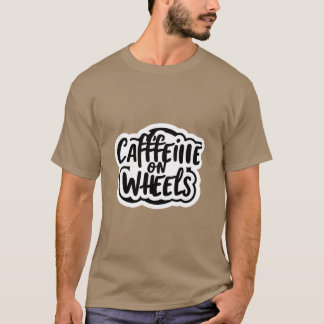 車輪にカフェイン Tシャツ