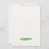 車輪のおもしろいバースデーパーティ招待状 招待状 (裏面)