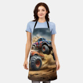 車輪のカオス：モンスタートラックがダービーを叩き潰す。 エプロン (着用した状態)