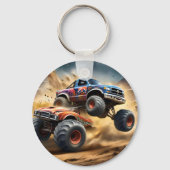 車輪のカオス:モンスタートラックがダービーを叩き潰す。 キーホルダー (正面)