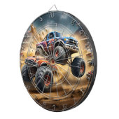 車輪のカオス:モンスタートラックがダービーを叩き潰す。 ダーツボード (正面右)