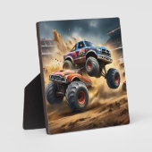 車輪のカオス：モンスタートラックがダービーを叩き潰す。 フォトプラーク (正面)