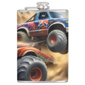 車輪のカオス:モンスタートラックがダービーを叩き潰す。 フラスク (正面)