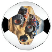 車輪のカオス：モンスタートラックのスマッシュダービー サッカーボール (回転)