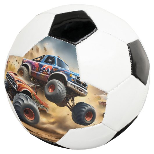 車輪のカオス:モンスタートラックのスマッシュダービー サッカーボール (3/4)
