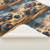 車輪のカオス:モンスタートラックのスマッシュダービー シェルパブランケット (3/4)