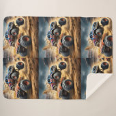 車輪のカオス:モンスタートラックのスマッシュダービー シェルパブランケット (正面(横))