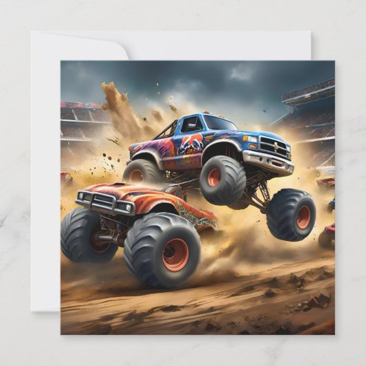 車輪のカオス:モンスタートラックのスマッシュダービー 招待状 (正面)