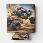 車輪のカオス:モンスタートラックのスマッシュダービー 缶クーラー (裏面)