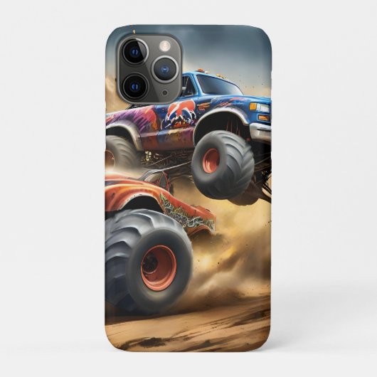 車輪のカオス：モンスタートラックのスマッシュダービー Case-Mate iPhoneケース (裏)