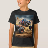 車輪のカオス：モンスタートラックのスマッシュダービー Tシャツ (正面)