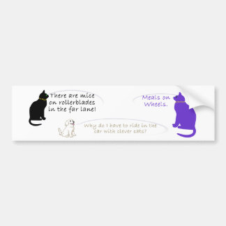 車輪のバンパーステッカーの食事 バンパーステッカー