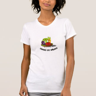 車輪の女性Tシャツの食事 Tシャツ