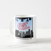 車輪の政治のコーヒー・マグ コーヒーマグカップ (正面左)