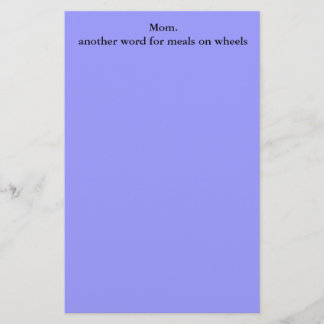 車輪の食事のためのMom.anotherの単語 便箋