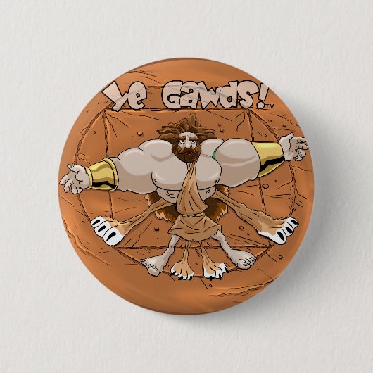 車輪ボタンのHerc (小さい) 缶バッジ (正面)