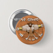 車輪ボタンのHerc (小さい) 缶バッジ (正面&裏面)