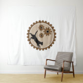 車輪付きの犬かご タペストリー (インサイチュ(横))